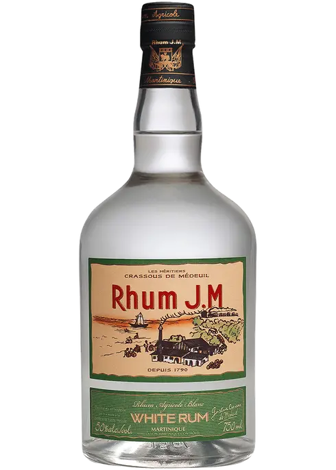 Rhum J.M. Blanc 80pf Blue Label Rum 1L