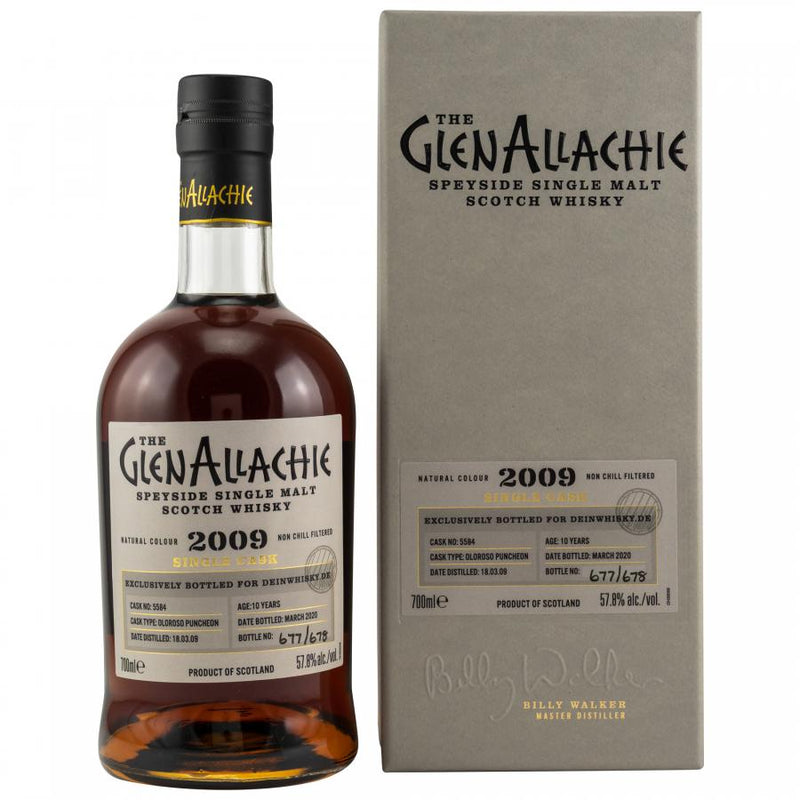 Glenallachie 12 yr 2009 Sherry Cask Single Malt Whiskey 700ml