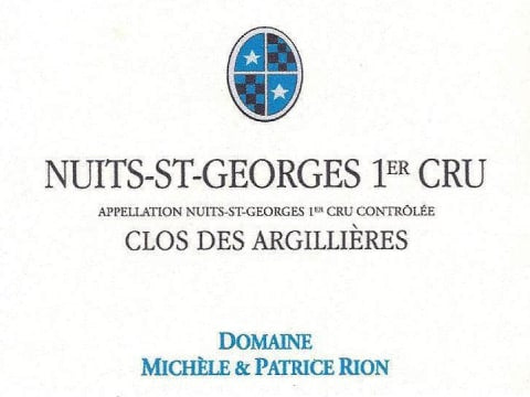 2020 Domaine Rion - Nuits St. Georges Clos des Argillieres