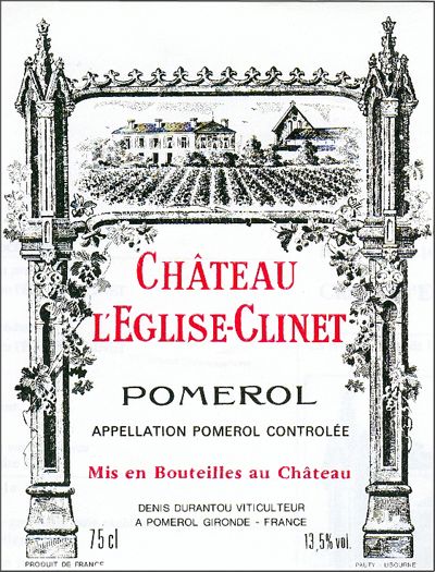 2012 Chateau L'Eglise Clinet - Pomerol
