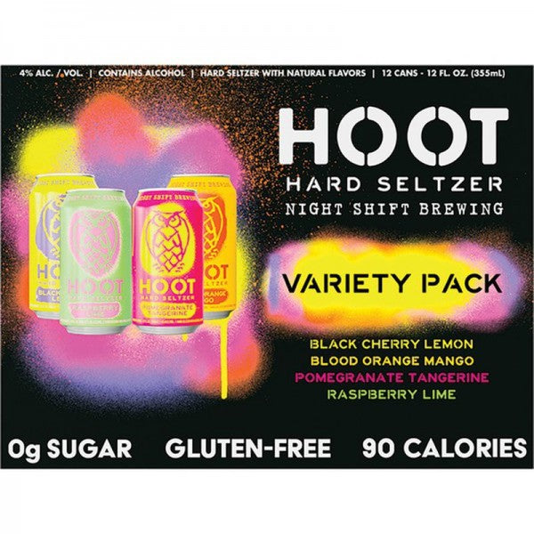 Night Shift - Hoot Hard Seltzer Variety 12pk