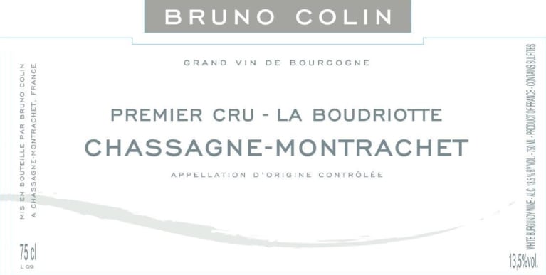 2020 Bruno Colin - Chassagne Montrachet Boudriotte