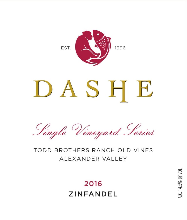 2016 Dashe Cellars - Zinfandel Sonoma Todd Brothers