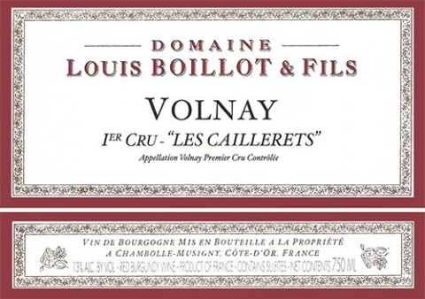 2019 Louis Boillot - Volnay Caillerets