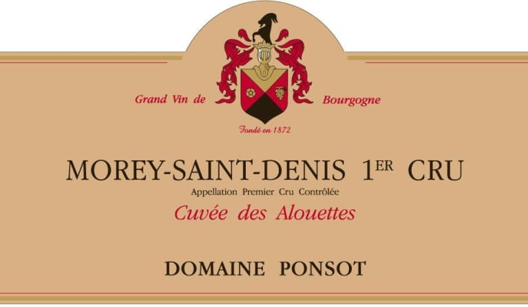 2019 Domaine Ponsot - Morey St. Denis 1er Cru Cuvee des Alouettes