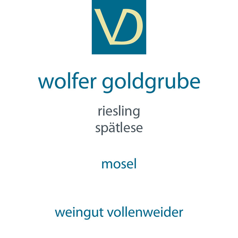 2021 Vollenweider - Wolfer Goldgrube Spatlese