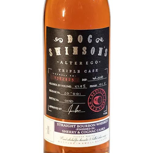 Doc Swinson's Exploratory Triple Cask Sherry & Cognac Bourbon Whiskey 750ml
