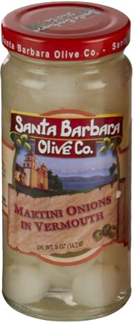 Santa Barbara Onions In Vermouth 5oz jar