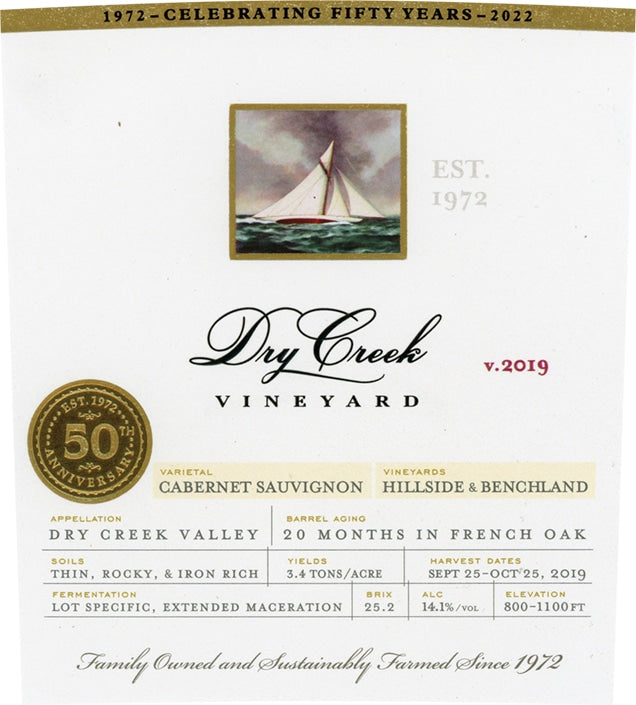 2019 Dry Creek Vineyard - Cabernet Sauvignon Dry Creek Valley