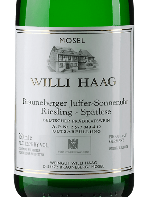 2021 Haag, Willi - Brauneberger Juffer Sonnenuhr Spatlese