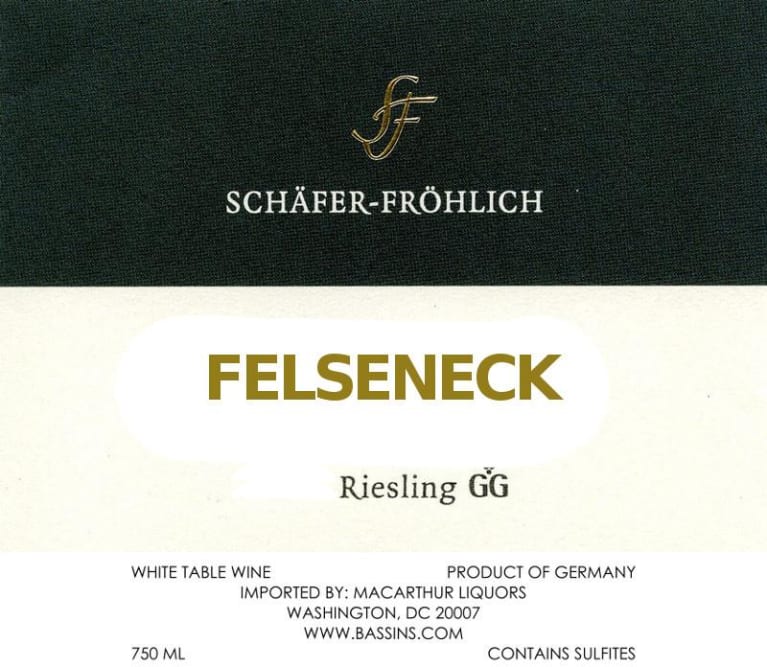 2020 Schafer Frohlich - Bockenauer Felseneck Grosses Gewachs Riesling Trocken