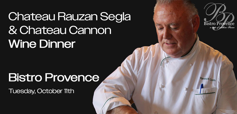 Rauzan Segla-Canon wine dinner October 11 2022 7 PM