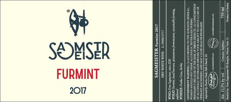 2017 Sagmeister - Furmint Fruska Gora