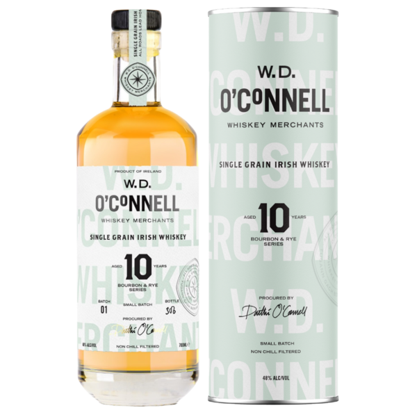 W.D. O'Connell 10 yr 'Bourbon & Rye Series' Single Grain Irish Whiskey 750ml