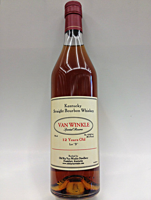 Pappy Van Winkle's 12 yr "Lot B" Special Reserve Bourbon Whiskey 750ml