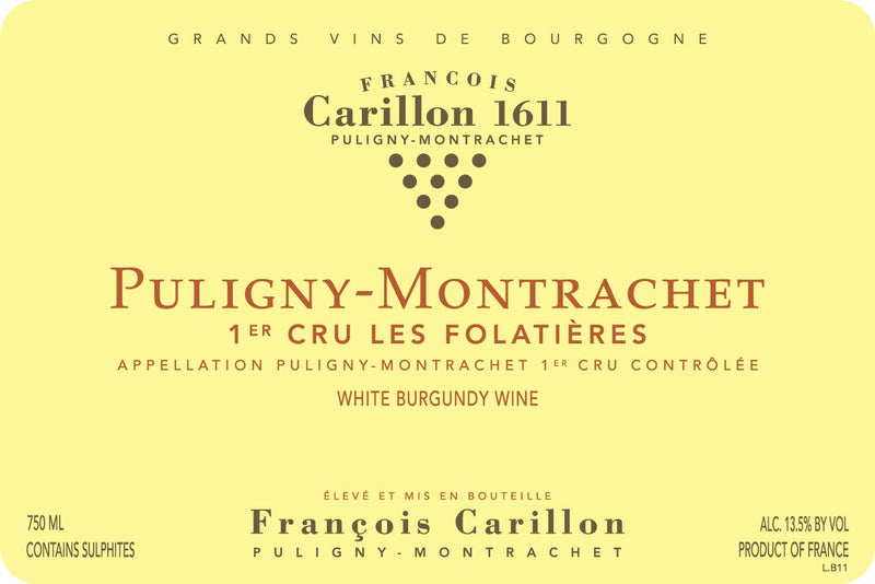 2020 Francois Carillon - Puligny Montrachet Folatieres