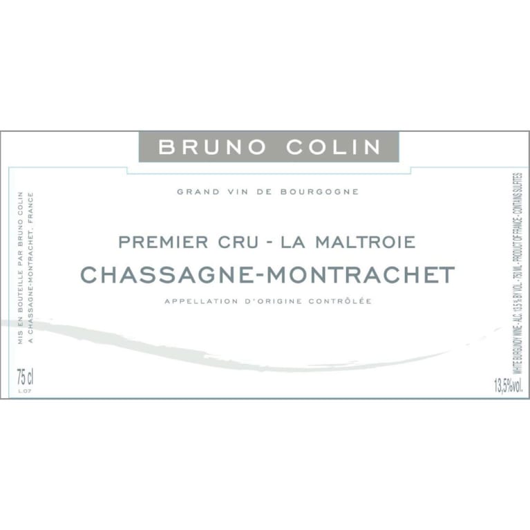 2020 Bruno Colin - Chassagne Montrachet Maltroie