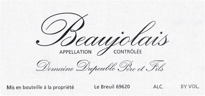 2021 Beaujolais Dupeuble