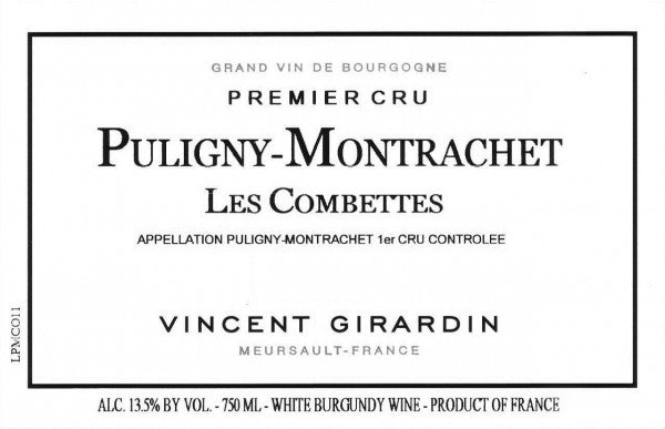 2020 Vincent Girardin - Puligny Montrachet Combettes