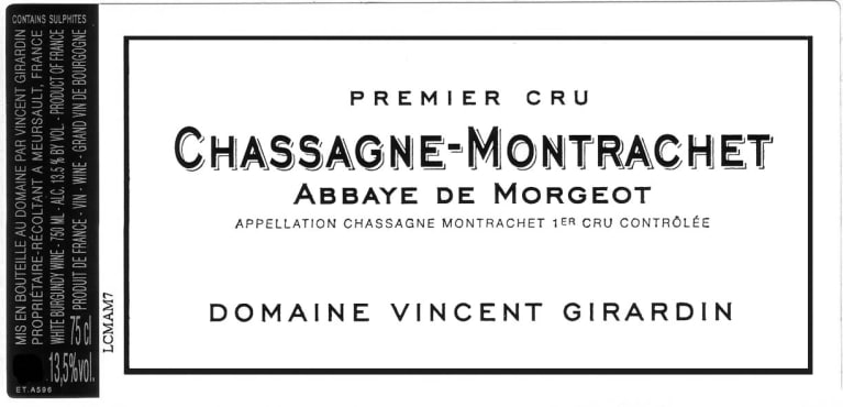 2020 Vincent Girardin - Chassagne Montrachet Morgeot