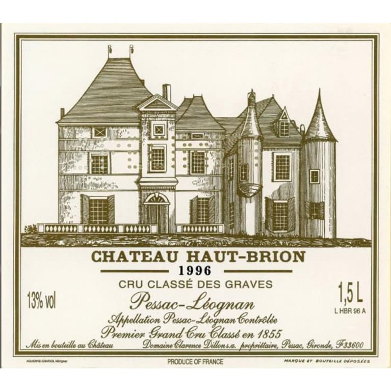 1996 Chateau Haut Brion - Pessac