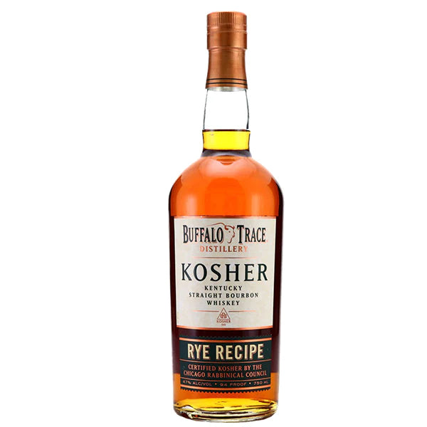 Buffalo Trace Distillery Kosher Rye Recipe Straight Bourbon Whiskey 750ml