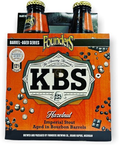 Founders Brewing KBS Hazelnut Stout 4pk bottles