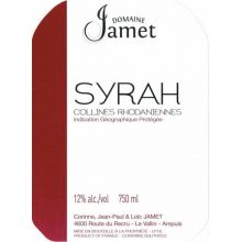 2020 Jamet - VDP Collines Rhodaniennes Syrah