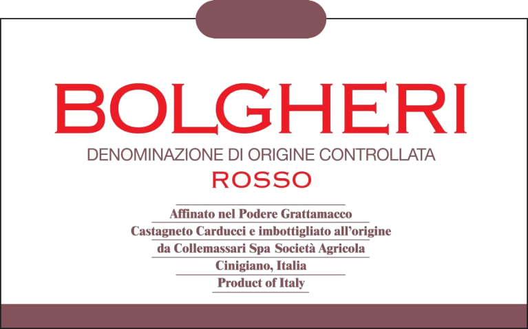2020 Grattamacco - Bolgheri Rosso DOC
