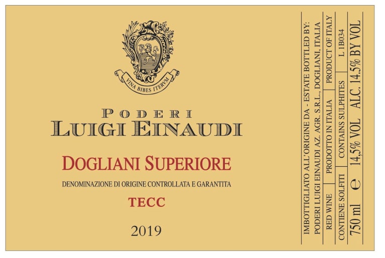 2019 Einaudi - Dogliani DOCG Dolcetto Superiore Vigna Tecc