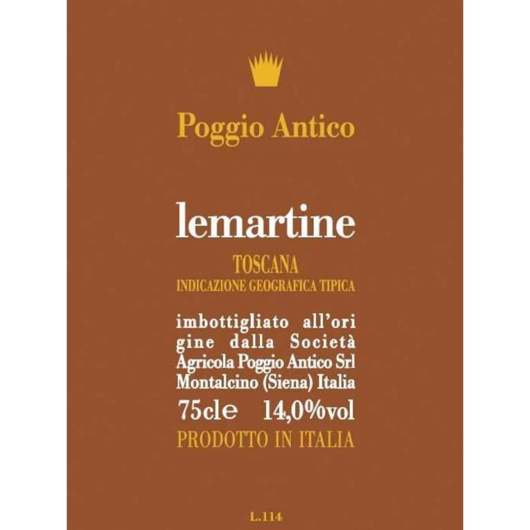 2019 Poggio Antico - Toscana Rosso IGT Lemartine