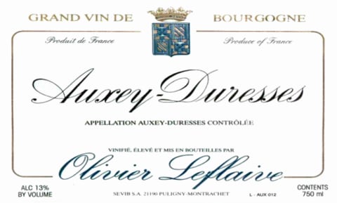 2020 Olivier Leflaive - Auxey Duresses