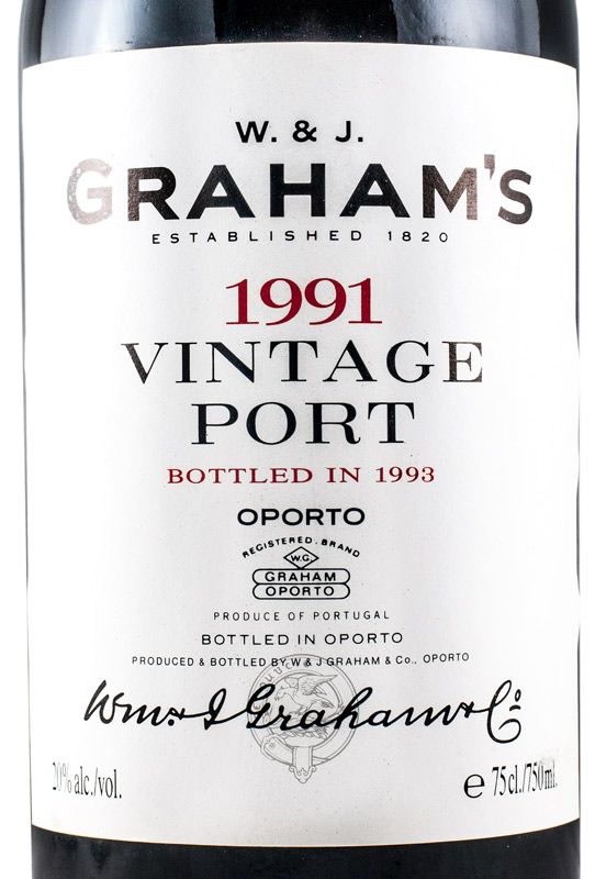1991 Graham's Porto Vintage Port
