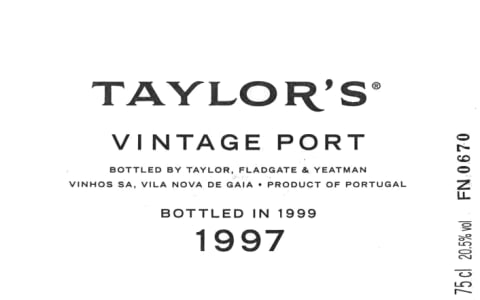 1997 Taylor Fladgate Vintage Port (750ml)