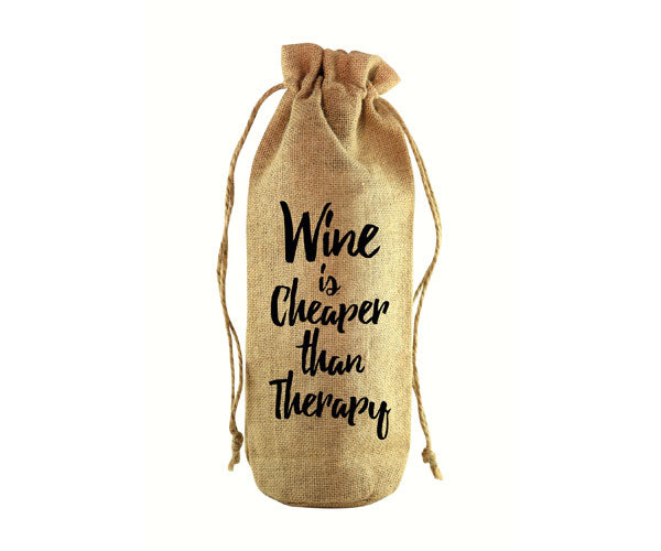 Gift Bag - Wine is cheaper than therapy
