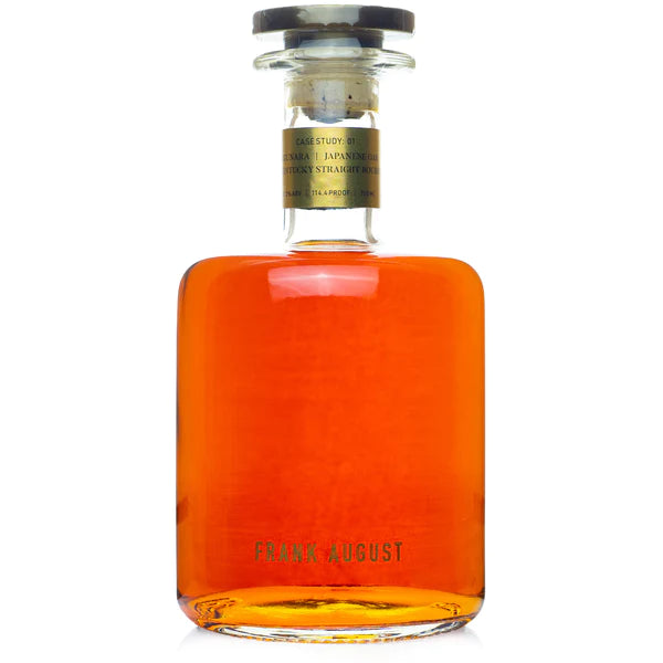 Frank August Case Study Mizunara Cask Bourbon Whiskey 750ml