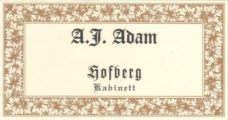 2021 Adam, AJ - Dhron Hofberg Kabinett