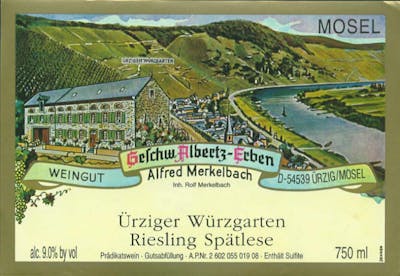 2021 Merkelbach, Alfred - Urziger Wurzgarten Spatlese