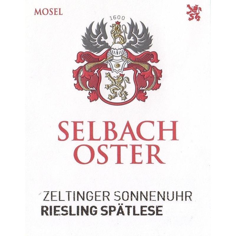 2020 Selbach Oster - Zeltinger Sonnenuhr Spatlese