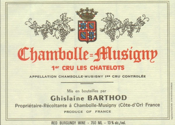 2017 Ghislaine Barthod - Chambolle Musigny Chatelots