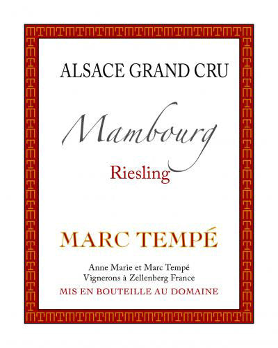 2019 Marc Tempe - Riesling Grand Cru Mambourg