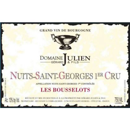 2021 Gerard Julien - Nuits St. Georges Bousselots