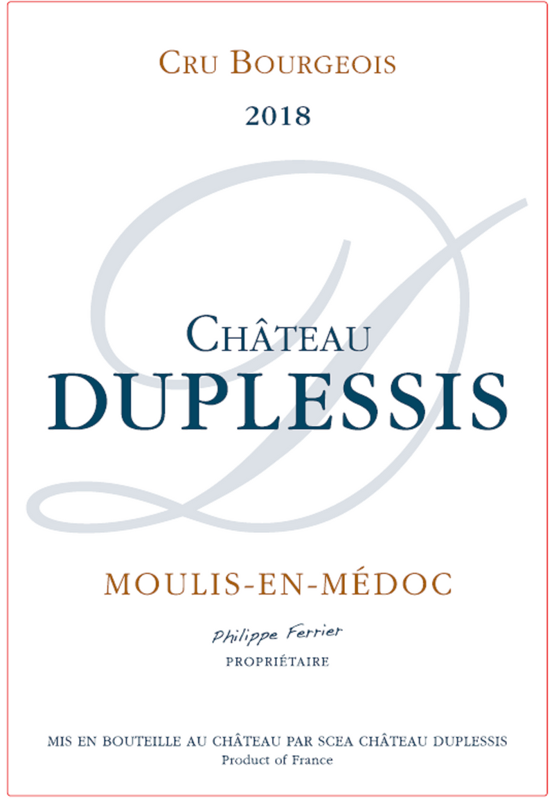 2018 Chateau Duplessis - Moulis-en-Medoc