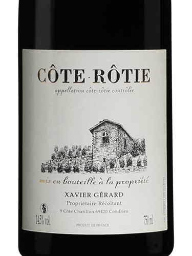 2020 Xavier Gerard - Cote Rotie Domaine Gerard