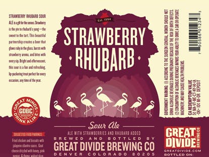 Great Divide Brewing - Strawberry Rhubard Sour 6pk