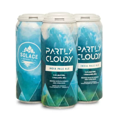 Solace Brewing Partly Cloudy IPA 4pk can