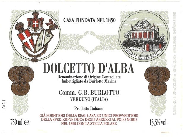 2021 Burlotto - Dolcetto d'Alba