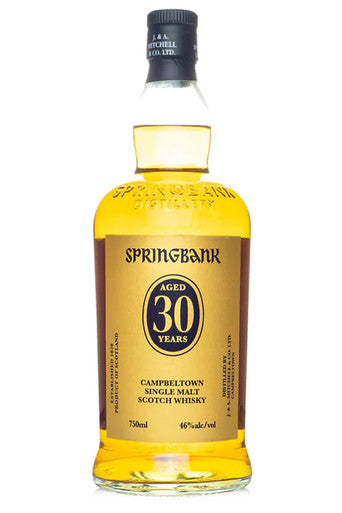 Springbank 30 yr Single Malt Whiskey 750ml
