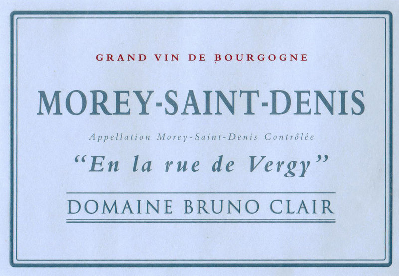 2020 Bruno Clair - Morey St. Denis Rue de Vergy