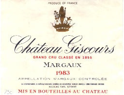 1983 Chateau Giscours Margaux
